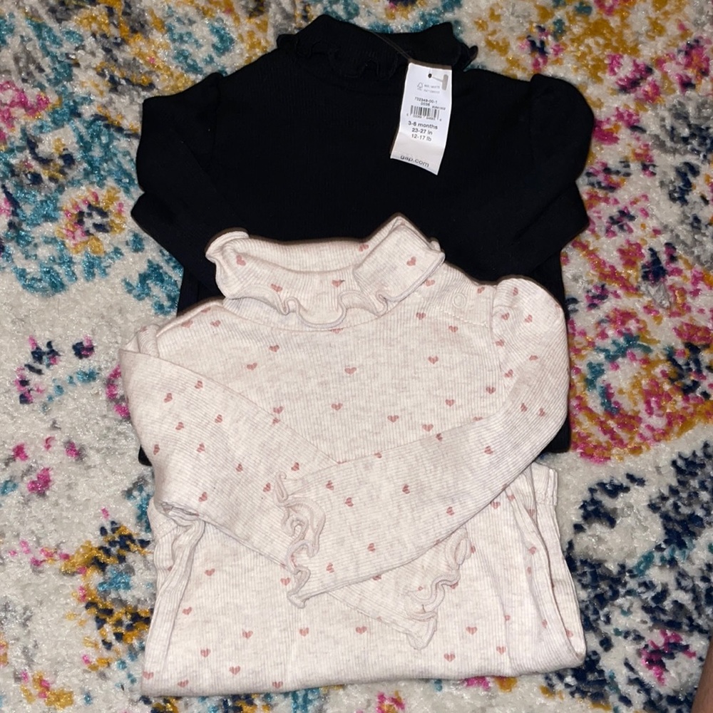 Baby Girls long sleeve turtleneck onesies